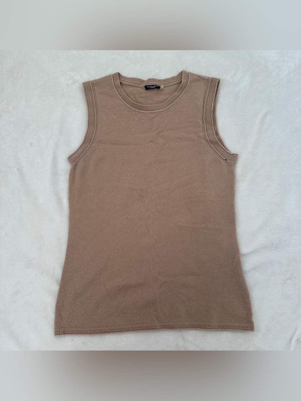 Magaschoni Cashmere Camel Knit Tank